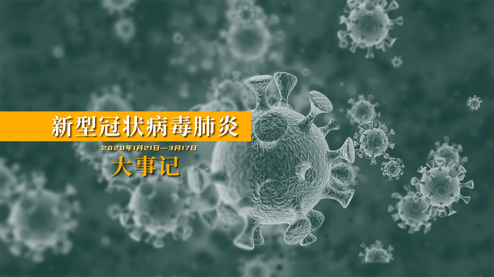 新型冠状病毒肺炎大事记（2020年1月21日—3月17日）